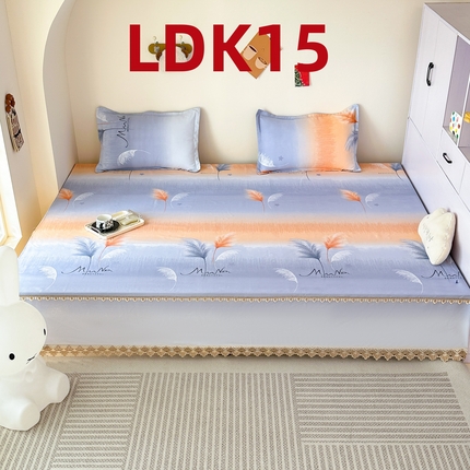 91家纺网 家纺一手货源 找家纺 手艺人家纺 2025新款亲肤舒适老粗布单层炕盖榻榻米炕垫 LDK15