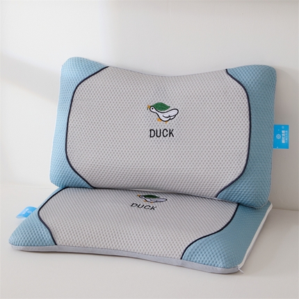 91家纺网 家纺一手货源 找家纺 织布人 2025新款记忆枕夏季凉感天鹅颈记忆枕头儿童学生成人零压记忆枕芯 凉感天鹅颈记忆枕灰色【儿童枕30*50cm 】
