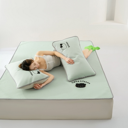 91家纺网 家纺一手货源 找家纺 （总）格真 2025新款A类凉感丝豆豆席