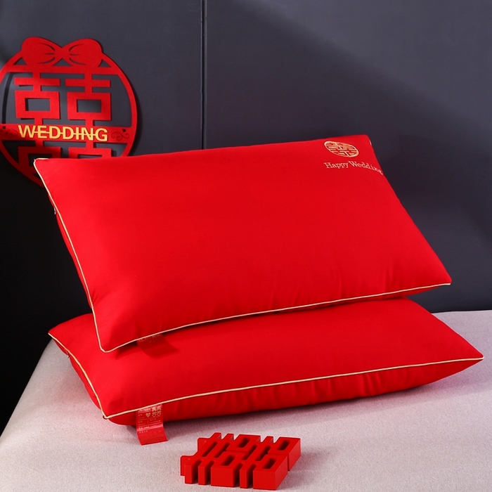 91家纺网 家纺一手货源 找家纺 （总）贤内助家纺 2025新款婚庆枕芯简爱系列-信封枕48*74/方抱枕60*60/大靠枕60*80