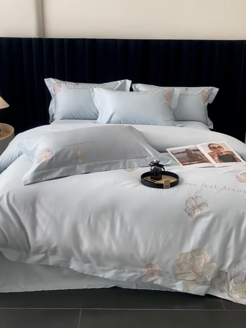 91家纺网 家纺一手货源 找家纺 （总）优悦生活馆 2025新款全棉长绒棉四件套-梦想花园