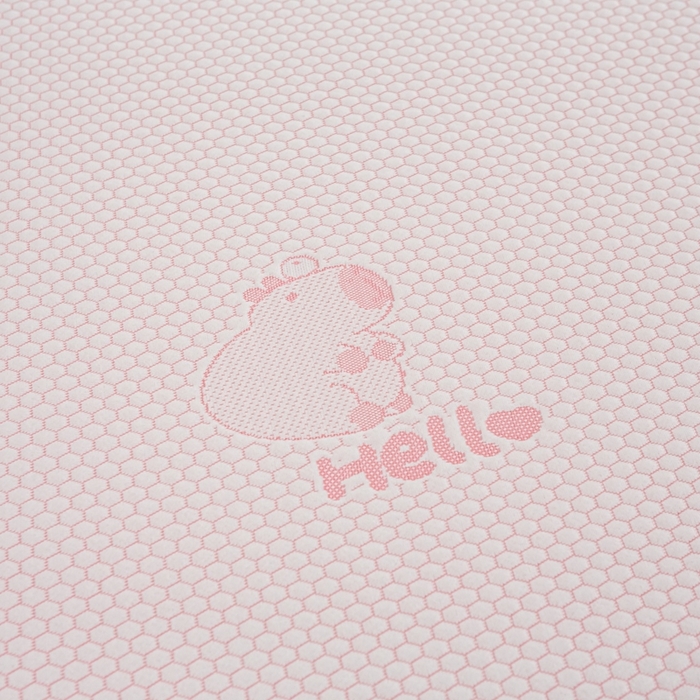 91家纺网 家纺一手货源 找家纺 春寻家纺 2025新款凉豆豆冰丝凉席席子-床裙款 卡皮巴拉-粉