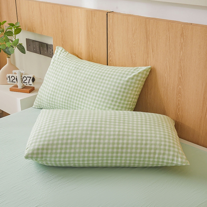 91家纺网 家纺一手货源 找家纺 创优家纺 2025新款无印风格子新疆棉夏被空调被纯棉花被夏被子薄被芯水洗棉包检测 绿小格