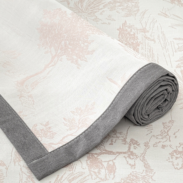 91家纺网 家纺一手货源 找家纺 子曰 2025新款高定版A类PE聚乙烯凉感凉席提花凉席 秘境-粉