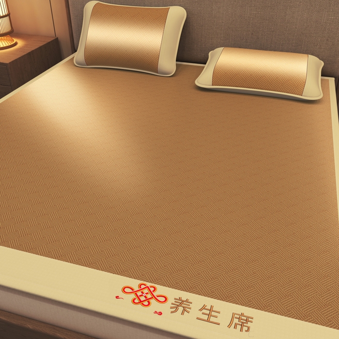 91家纺网 家纺一手货源 找家纺 迪乐妮 2025新款藤席养身席 单面席—饼干格