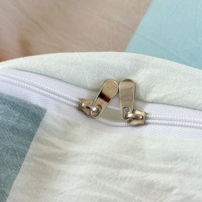 91家纺网 家纺一手货源 找家纺 金窝窝家纺 2025新款纯棉水洗棉四件套 大发格绿