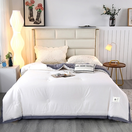 玉清坊 2025新款里外纯棉新疆棉花被 象牙白