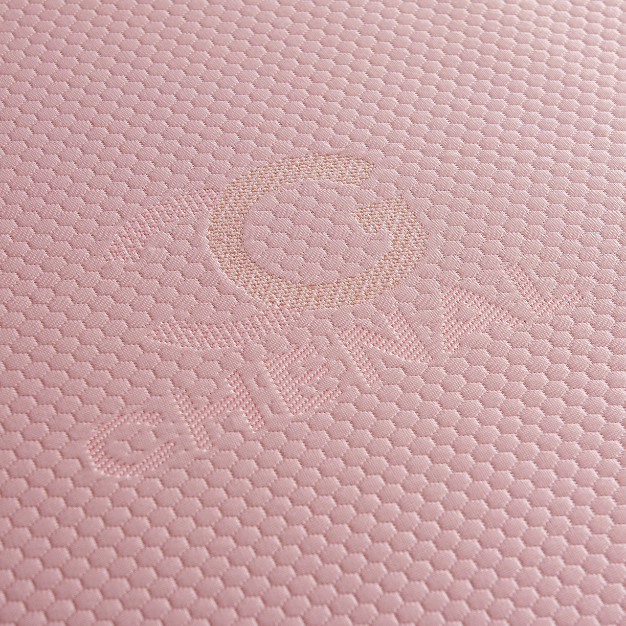 91家纺网 家纺一手货源 找家纺 青雅席业 2025年新款凉感因子母婴级凉感丝豆豆席 香奈儿-粉