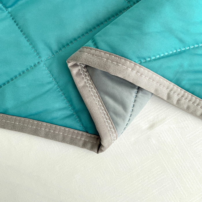 91家纺网 家纺一手货源 找家纺 富艺隆 2025新款纯色凉感丝夏被 浅墨绿