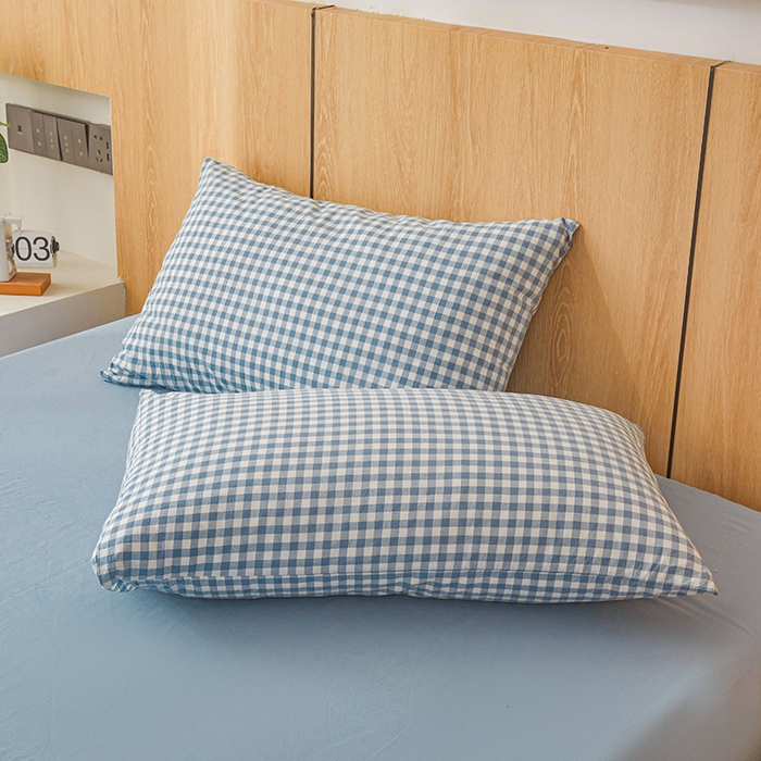 91家纺网 家纺一手货源 找家纺 创优家纺 2025新款无印风格子新疆棉夏被空调被纯棉花被夏被子薄被芯水洗棉包检测 蓝小格