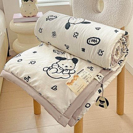 富艺隆 2025新款水洗棉印花夏被 奶酪丸丸饼