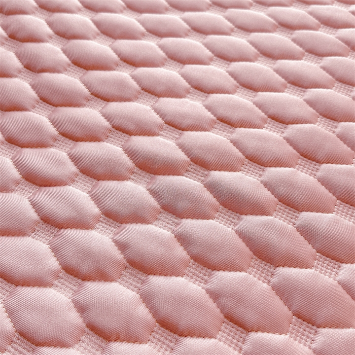 91家纺网 家纺一手货源 找家纺 情恒家纺 2025夏季款亮光布加厚双面用床头罩 樱桃粉