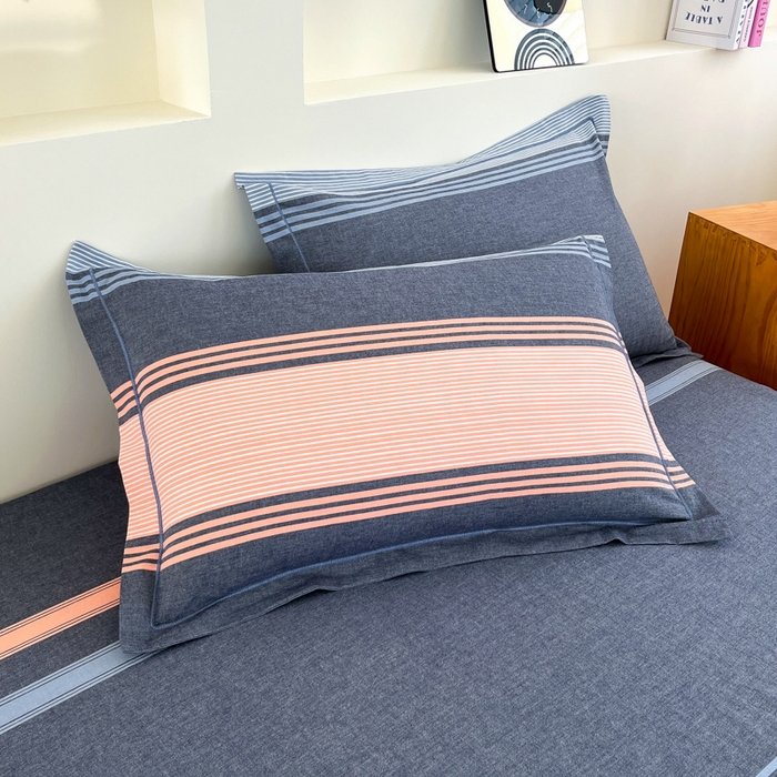 91家纺网 家纺一手货源 找家纺 金窝窝家纺 2025新款纯棉水洗棉四件套 巴黎灰