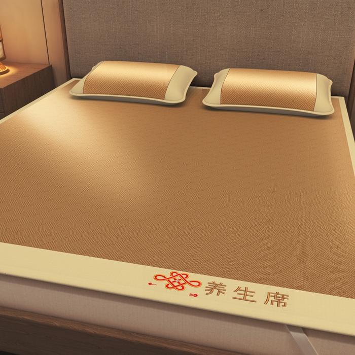 91家纺网 家纺一手货源 找家纺 迪乐妮 2025新款藤席养身席 单面席—饼干格