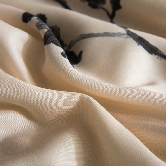 91家纺网 家纺一手货源 找家纺 金喜 2025新款天丝夏被夏凉被薄被子套件数码印花夏被四件套 郁静墨花