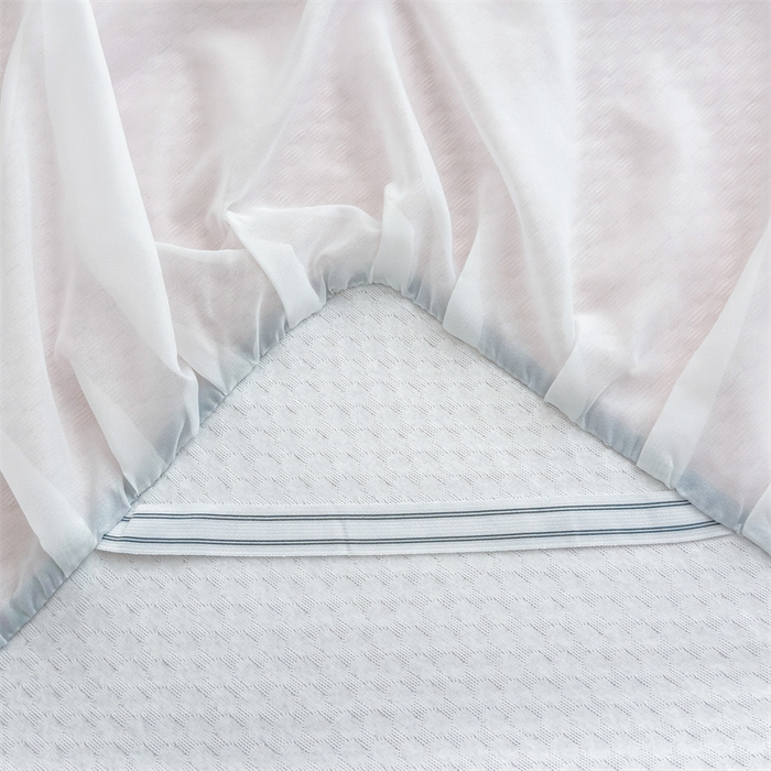 91家纺网 家纺一手货源 找家纺 丝幔家纺 2025新款A类冰豆豆花边款凉席床裙 悠粉