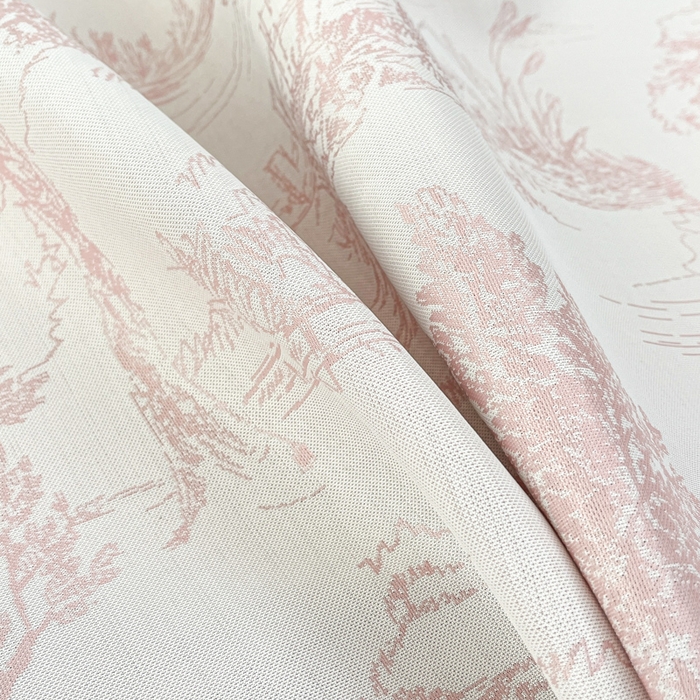 91家纺网 家纺一手货源 找家纺 子曰 2025新款高定版A类PE聚乙烯凉感凉席提花凉席床笠 秘境-粉【床笠款】