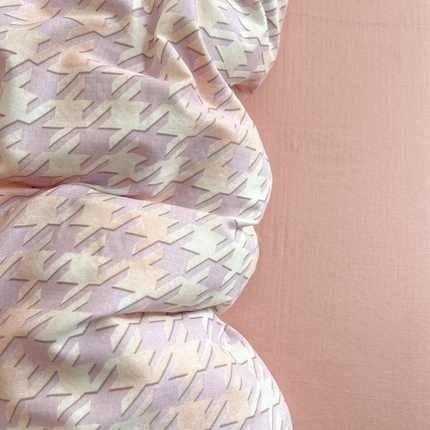 91家纺网 家纺一手货源 找家纺 （总）集布 2025新款活性印染全棉双层纱四件套