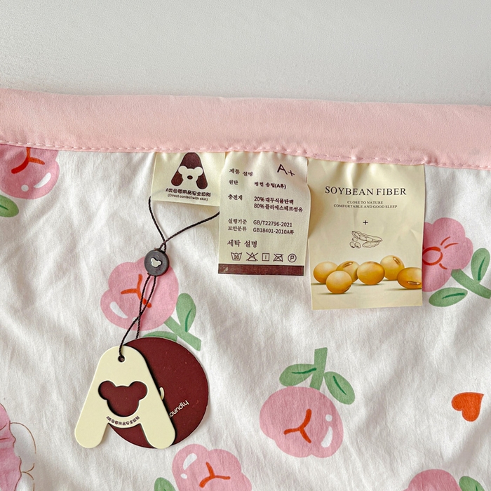 91家纺网 家纺一手货源 找家纺 富艺隆 2025新款水洗棉印花夏被 曼塔玫瑰