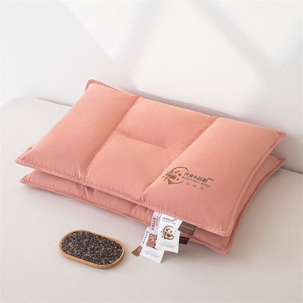 麦肯锡 2025新款益眠分区纯荞麦枕枕头枕芯 桃粉色46*72