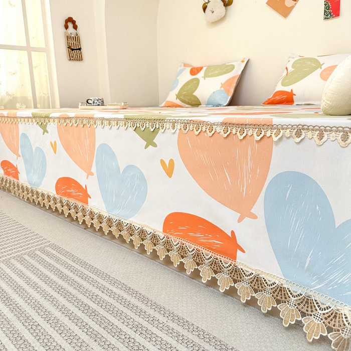 91家纺网 家纺一手货源 找家纺 手艺人家纺 2025新款亲肤舒适老粗布单层炕盖榻榻米炕垫 LDK02