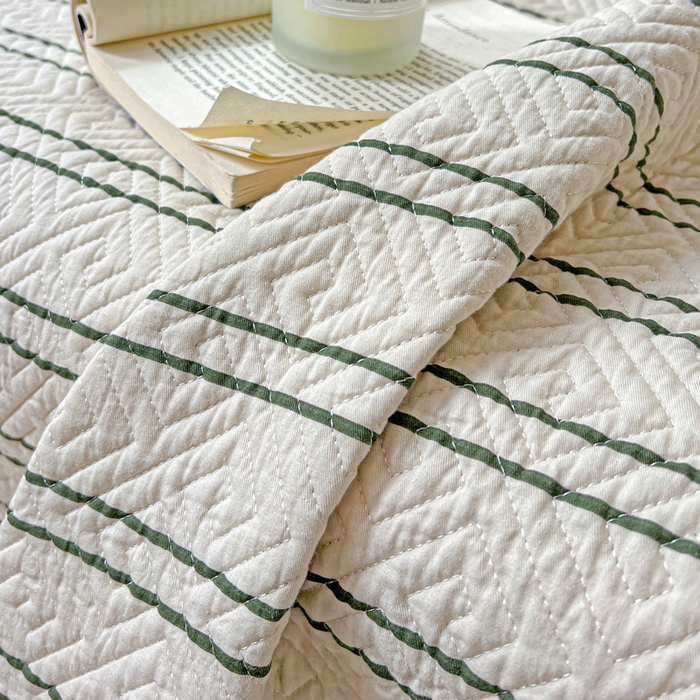 91家纺网 家纺一手货源 找家纺 羽爱家纺 2025新款A类双面全棉印花床盖套件 漫时光