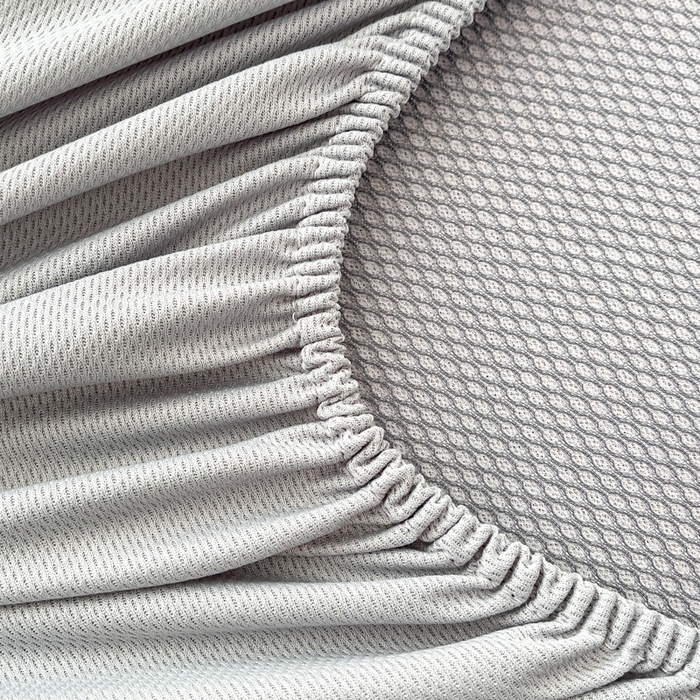 91家纺网 家纺一手货源 找家纺 子曰 2025新款高定版A类PE聚乙烯凉感凉席提花凉席床笠 玫瑰-灰