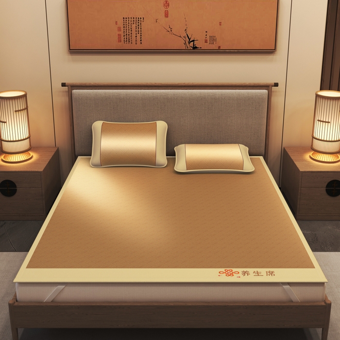 91家纺网 家纺一手货源 找家纺 迪乐妮 2025新款藤席养身席 单面席—饼干格