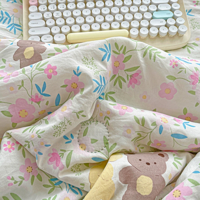 91家纺网 家纺一手货源 找家纺 富艺隆 2025新款水洗棉印花夏被 静谧