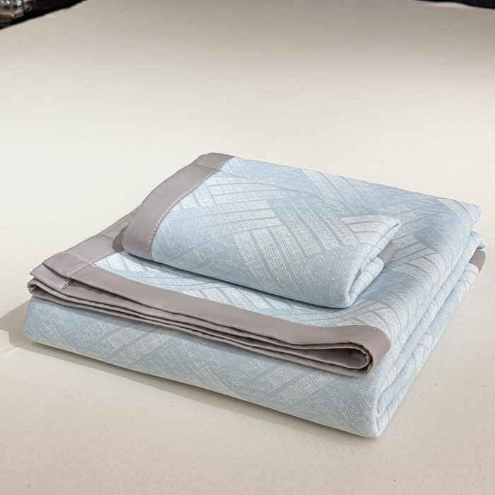 91家纺网 家纺一手货源 找家纺 （总）999家纺 2025新款高端轻奢PE中分子凉感大提花凉席软席罗马