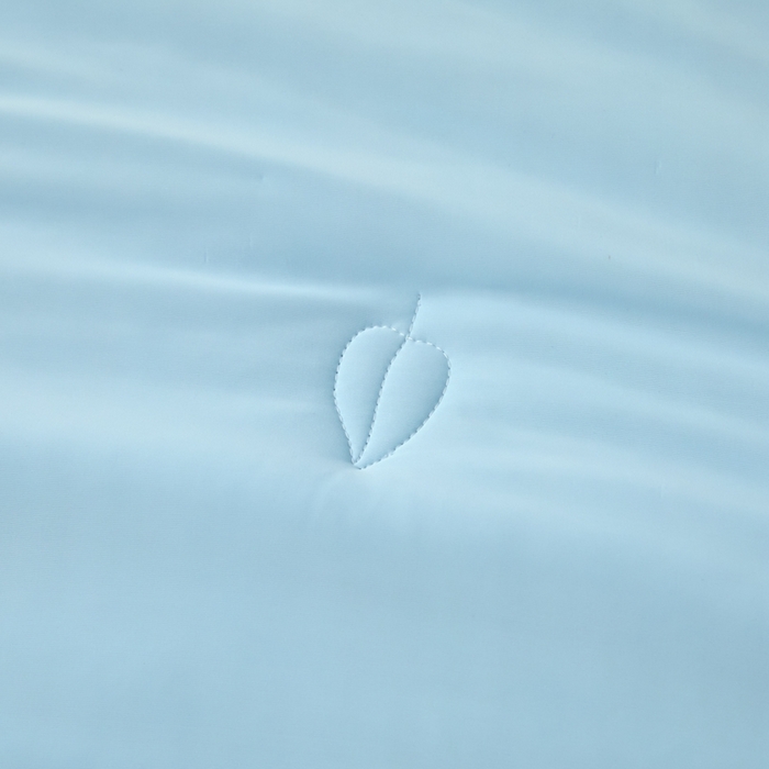 91家纺网 家纺一手货源 找家纺 欧邦 2025新款全消光冰皮凉感锦氨夏被 双拼-蓝灰