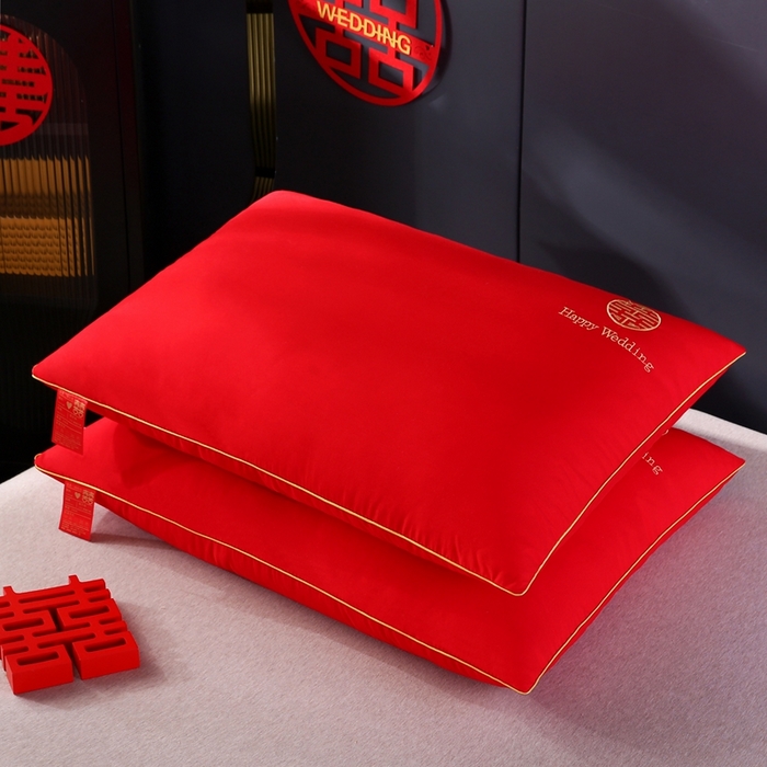 91家纺网 家纺一手货源 找家纺 （总）贤内助家纺 2025新款婚庆枕芯简爱系列-信封枕48*74/方抱枕60*60/大靠枕60*80