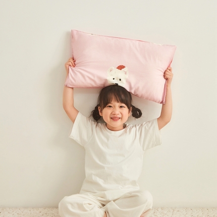 91家纺网 家纺一手货源 找家纺 （总）艾佳宝贝 2025新款A类全棉纯棉儿童单枕套多尺寸可拆式枕头