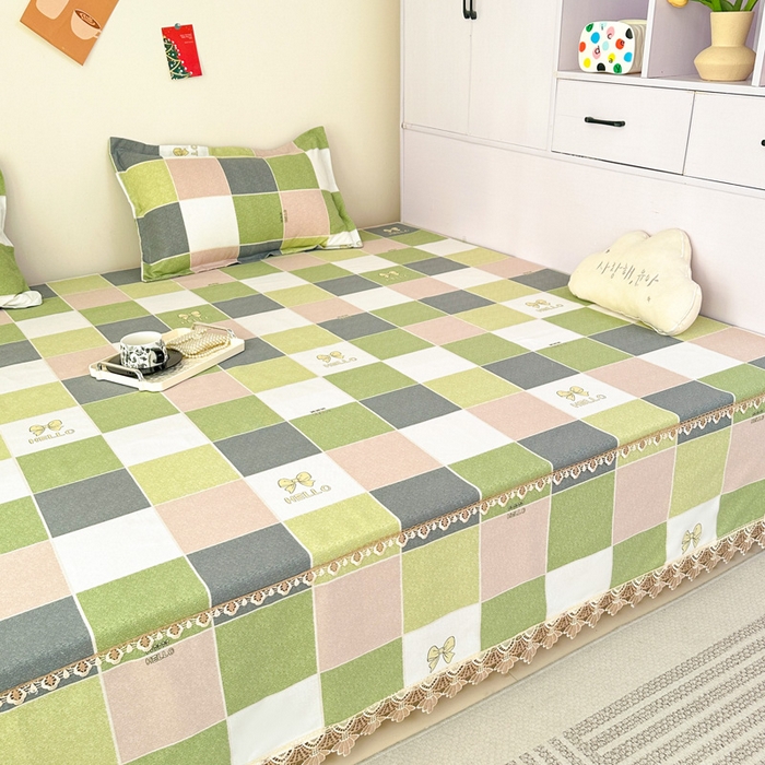 91家纺网 家纺一手货源 找家纺 手艺人家纺 2025新款亲肤舒适老粗布单层炕盖榻榻米炕垫 LDK01