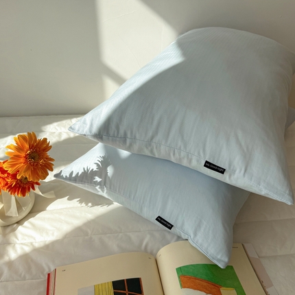 蜜宿 2025新款全棉人字纹枕套 樱兰