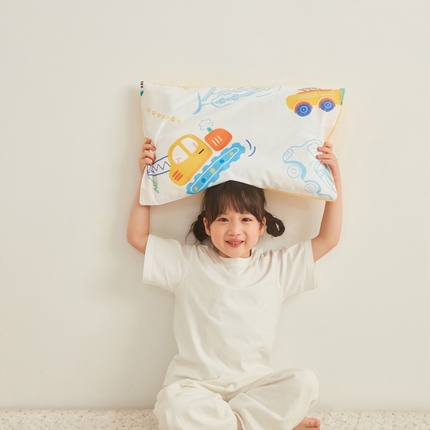 91家纺网 家纺一手货源 找家纺 （总）艾佳宝贝 2025新款A类全棉纯棉儿童单枕套多尺寸可拆式枕头