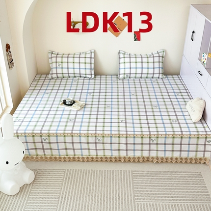 91家纺网 家纺一手货源 找家纺 手艺人家纺 2025新款亲肤舒适老粗布单层炕盖榻榻米炕垫 LDK13