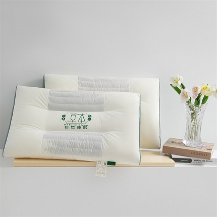 91家纺网 家纺一手货源 找家纺 （总）金牛枕芯 2025新款全棉草本双效枕护颈决明子荞麦枕芯枕头草本枕头