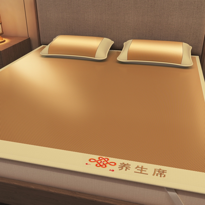 91家纺网 家纺一手货源 找家纺 迪乐妮 2025新款藤席养身席 单面席—步步高