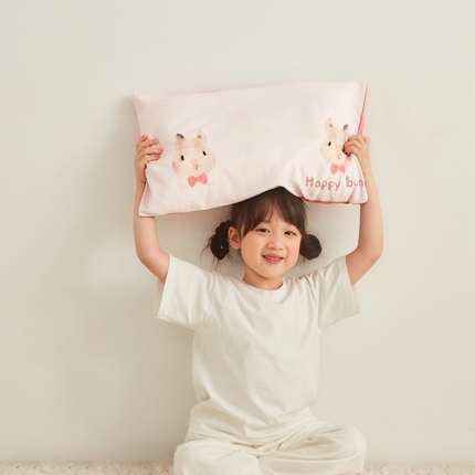 91家纺网 家纺一手货源 找家纺 （总）艾佳宝贝 2025新款A类全棉纯棉儿童单枕套多尺寸可拆式枕头