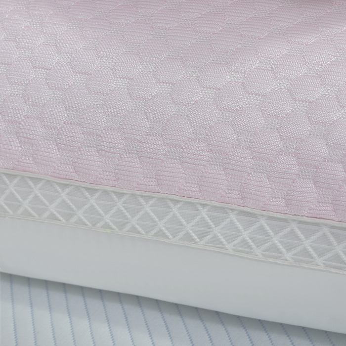 91家纺网 家纺一手货源 找家纺 大熊枕芯  2025新款抗菌防螨冰豆豆枕枕头枕芯 粉色中枕一对