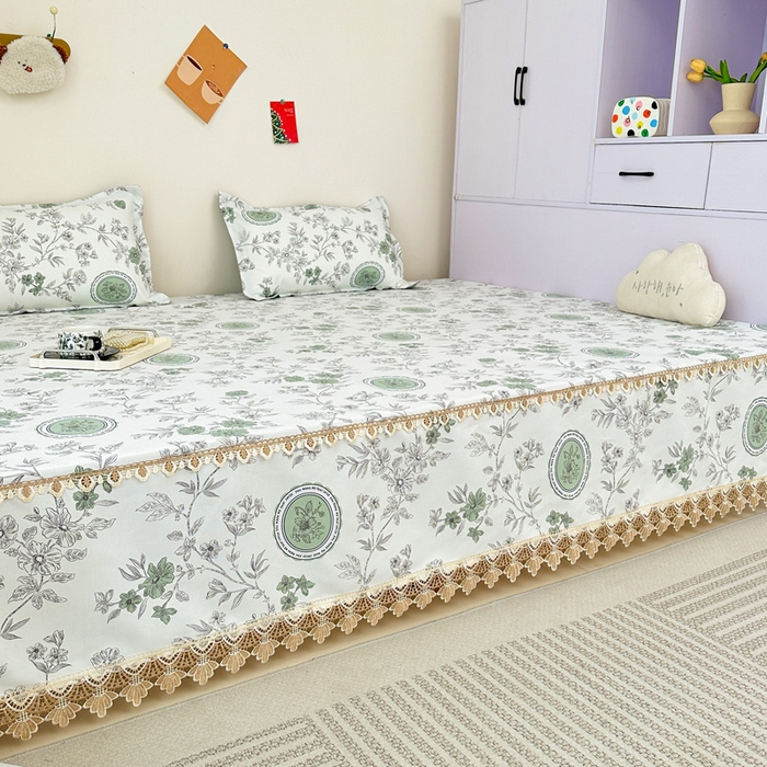 91家纺网 家纺一手货源 找家纺 手艺人家纺 2025新款亲肤舒适老粗布单层炕盖榻榻米炕垫 LDK08