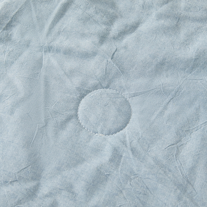 91家纺网 家纺一手货源 找家纺 创优家纺 2025新款无印风格子新疆棉夏被空调被纯棉花被夏被子薄被芯水洗棉包检测 新疆棉-蓝色