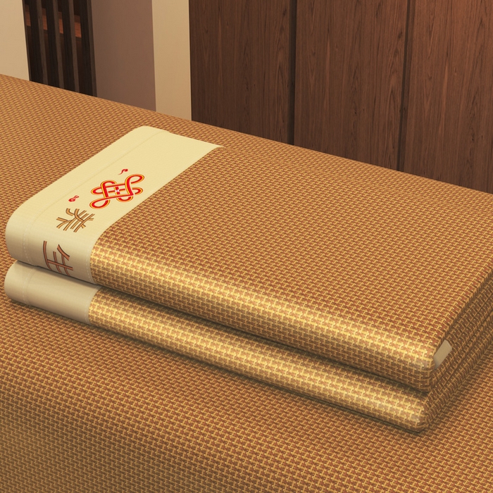 91家纺网 家纺一手货源 找家纺 迪乐妮 2025新款藤席养身席 单面席—步步高