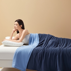 91家纺网 家纺一手货源 找家纺 （总）小燕燕家纺 2025年夏季新品亚朵星球同款双温被被子被芯夏凉被,薄荷冰清,夏夜深蓝,月光浅杏