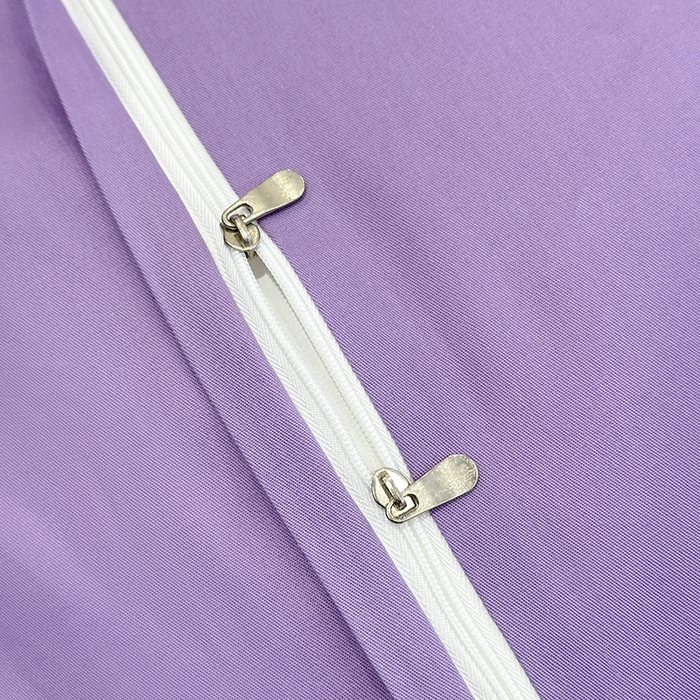 91家纺网 家纺一手货源 找家纺 宇彬家纺 2025新款直播热款13374全棉母婴级压线一字绣宽边枕套被套纯色滚边麻绳四件套贡缎新疆长绒 梦系列-曲雅紫