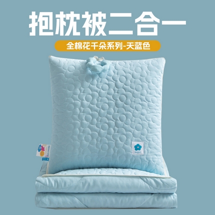 91家纺网 家纺一手货源 找家纺 （总）雷娜家居 2025新款全棉花千朵系列抱枕被