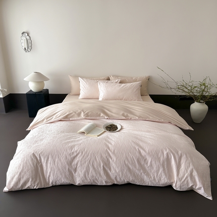 玉宇阁家居 2025新款100S全棉大提花四件套苏莉的春天（100s）床笠款套件可定制（适用于 10-22cm 高床垫） 胚芽奶卡