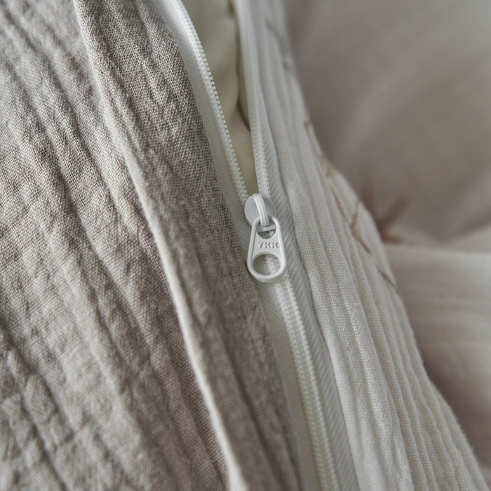 91家纺网 家纺一手货源 找家纺 安莱生活2025年新款全棉精梳棉双层纱绉纱数码印花四件套及夏凉被系列3 水竹烟