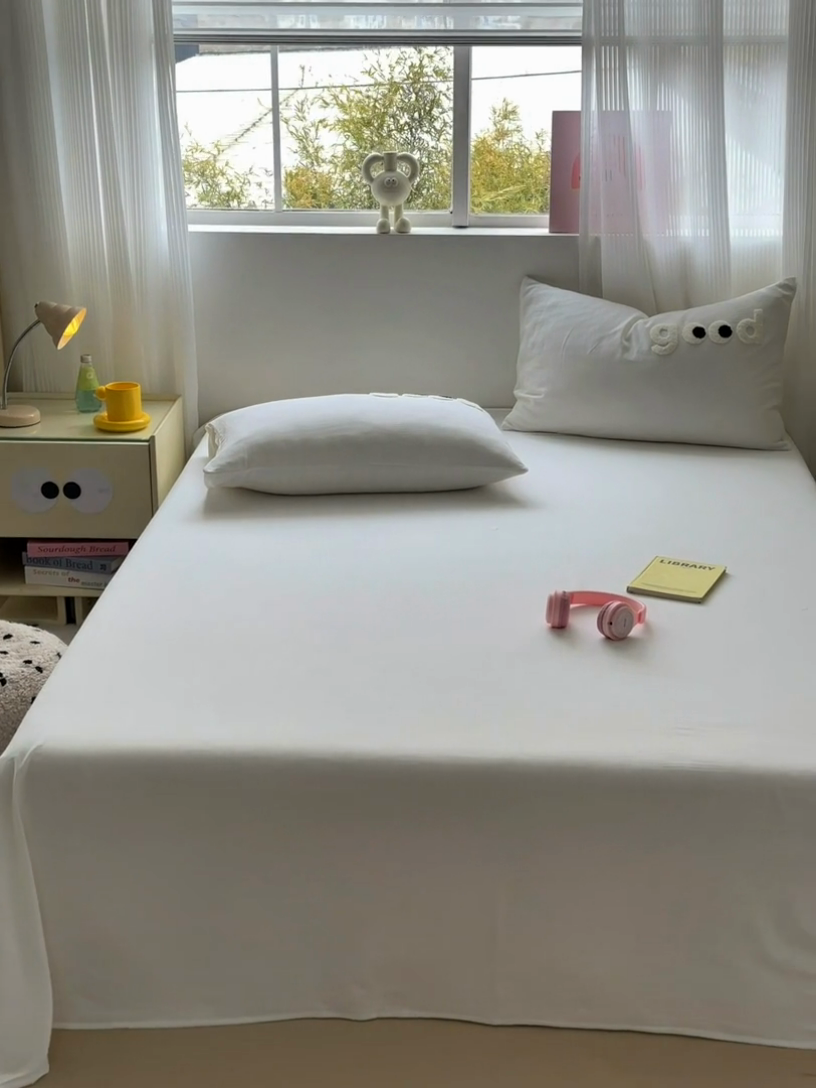 91家纺网 家纺一手货源 找家纺 丽涵家纺 2025新款全棉大雁纹单品床单床单三件套 good象牙白